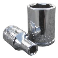 Bocallaves Hexagonales - Encastre 1/4" - Pulgadas - Cr V