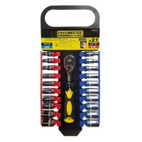 JUEGO DE BOCALLAVES HEXAGONALES – ENCASTRE 1/4″ - 21 PIEZAS