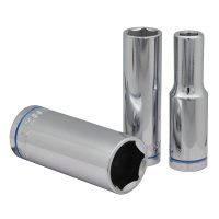 Bocallaves Hexagonales Largas - Encastre 1/2" - Milimétricas - Cr V