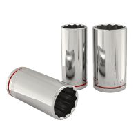 Bocallave Estriada Larga Encastre 1/2" De 1"