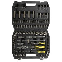 Juego De Bocallaves 107 Piezas - Encastre 1/4" - 1/2" Con Maletín