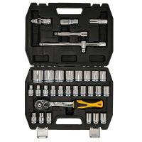 Juego de Bocallaves 32 Piezas Milimétrico Encastre 1/2" Con Maltetín